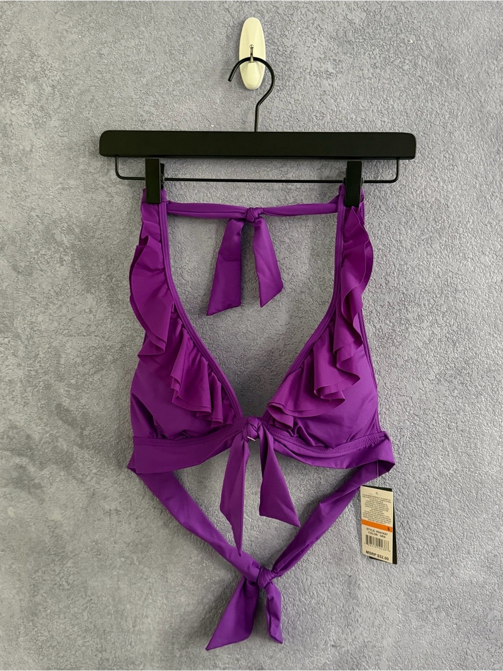 Kenneth Cole Reaction Bikini Halter Top (NWT) • Size: S